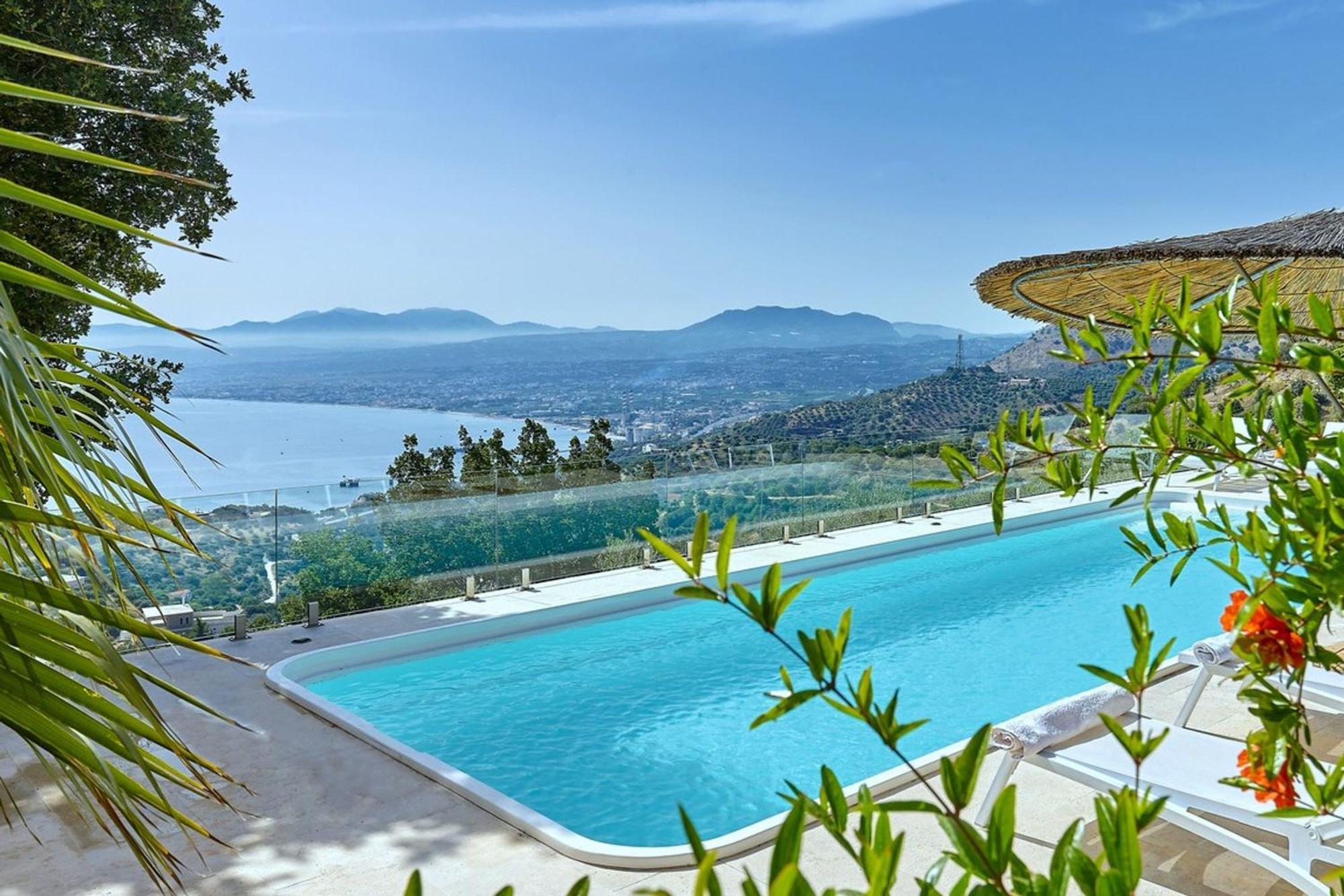 Villa Vollard With Amazing View Pool Iraklio Exteriér fotografie