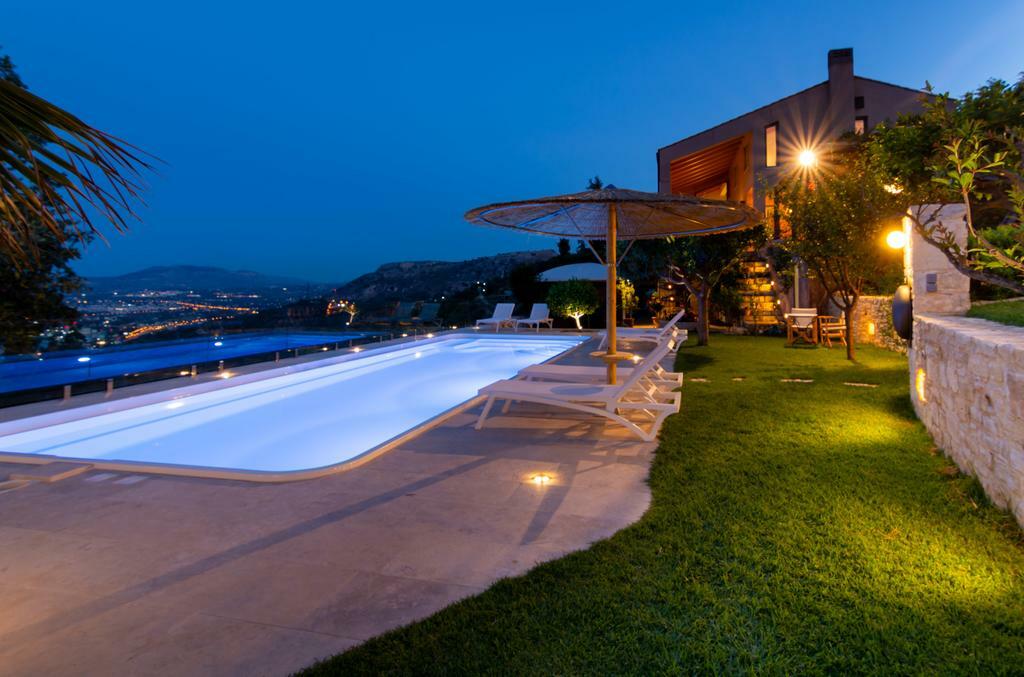Villa Vollard With Amazing View Pool Iraklio Zařízení fotografie